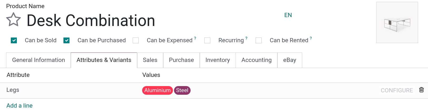 Attributes and variants of your product