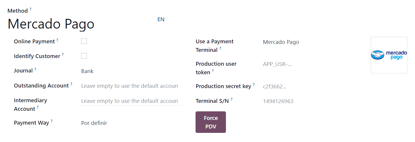 Form to create a new payment method.