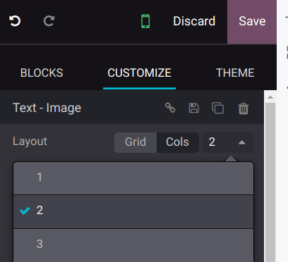 Adjust the number of images per line on mobile view.