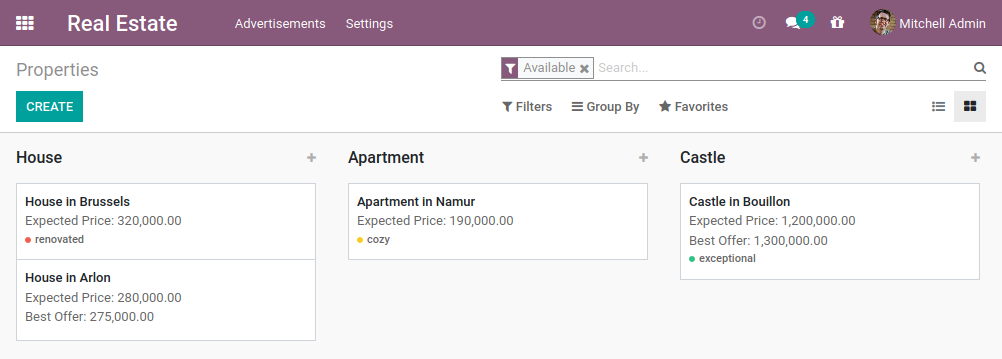 Kanban view